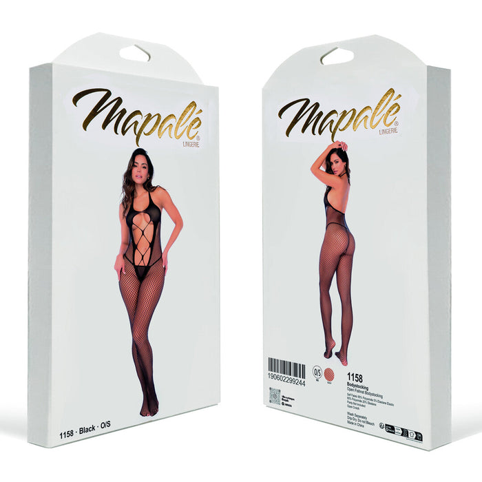 Mapalé Bodystocking Résille Ouverte Noir