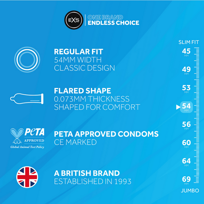 EXS Regular Préservatifs 144 Pièces