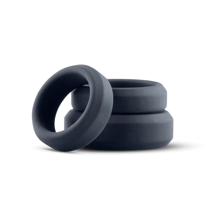 Boners Set De 3 Anneaux Péniens Plats En Silicone