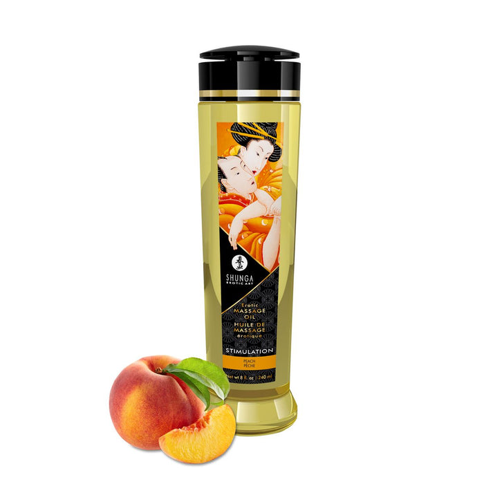 Shunga Huile De Massage Stimulation Peach 240 ml