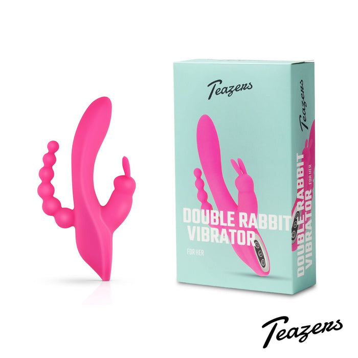 Teazers Double Vibromasseur Rabbit 21 cm