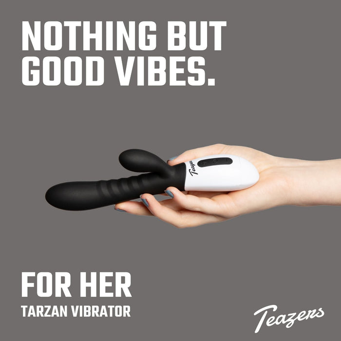 Teazers Tarzan Vibromasseur Noir 20 cm