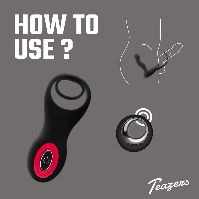 Teazers Cock & Ball Ring Vibromasseur Prostatique