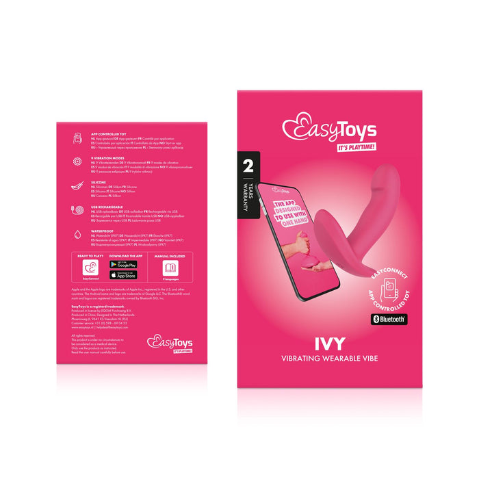 EasyToys Ivy Vibromasseur Portable Avec App 12 cm