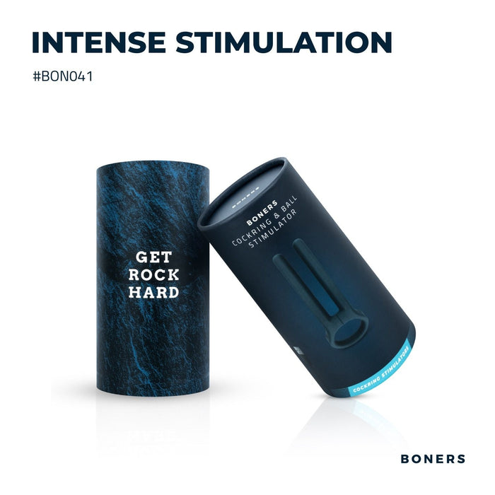 Boners Anneau Pénien Vibrant Avec Stimulateur Testiculaire