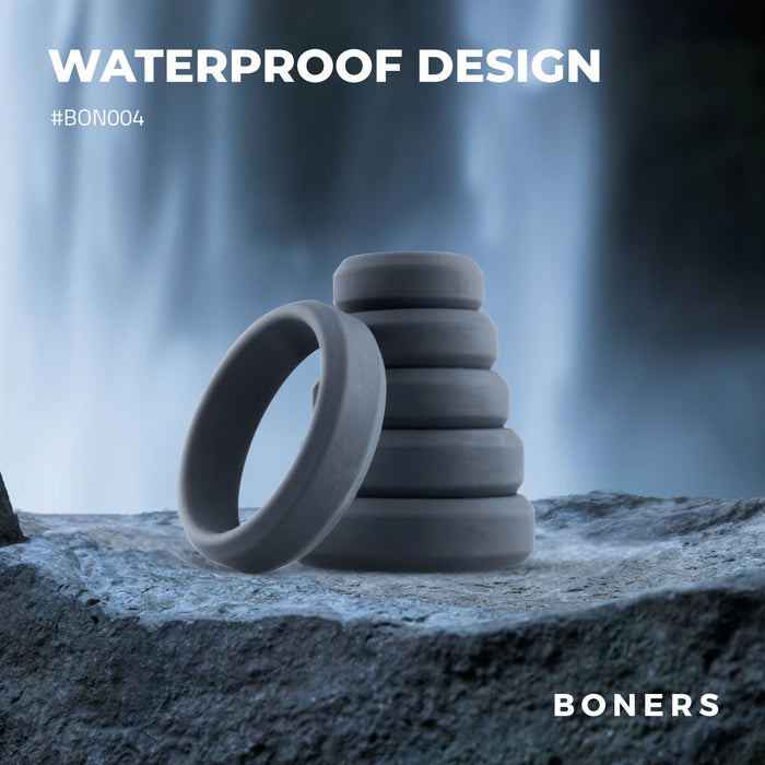 Boners Set De 6 Anneaux Péniens Plats En Silicone