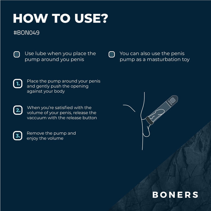 Boners Pompe À Pénis Automatique Avec Écran LCD