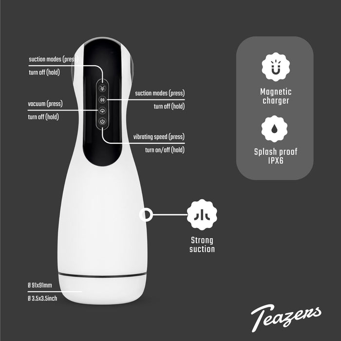 Teazers Masturbateur Automatique Blanc
