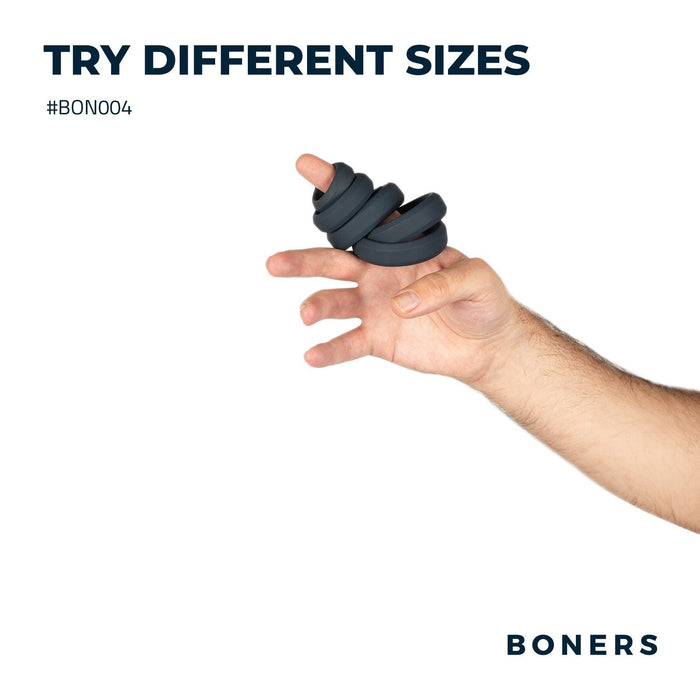 Boners Set De 6 Anneaux Péniens Plats En Silicone