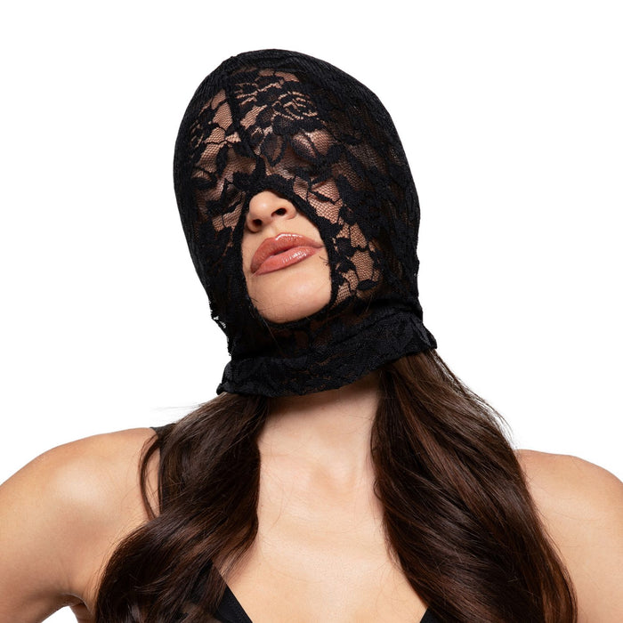 Bedroom Fantasies Masque BDSM En Dentelle Avec Bouche Ouverte