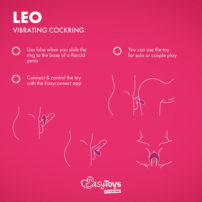 EasyToys Leo Anneau Pénien Vibrant Avec App