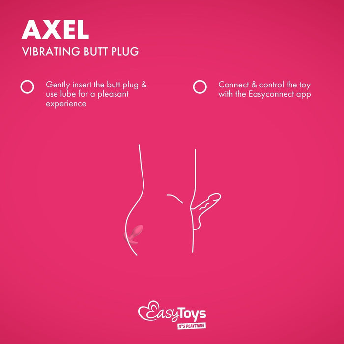 EasyToys Axel Plug Anal Vibrant Avec App 10 cm