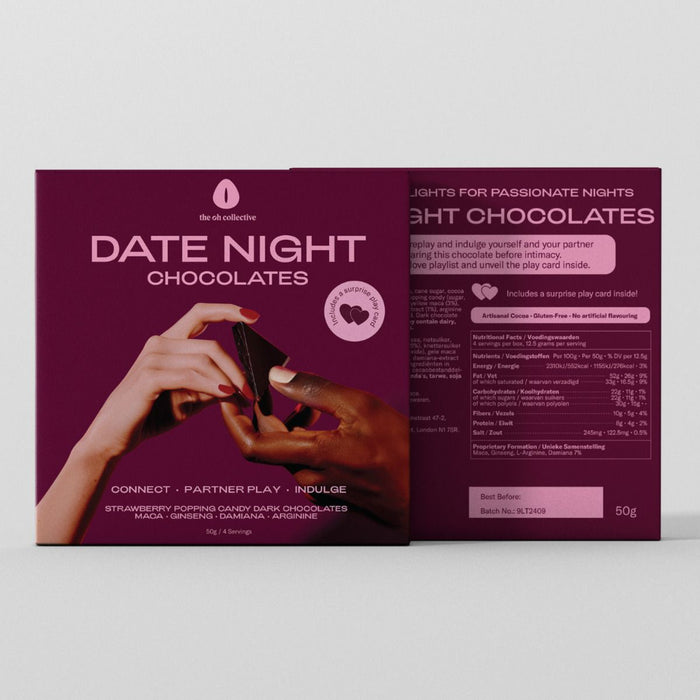 The Oh Collective – Date Night Chocolat – À la Maca Et Au Ginseng