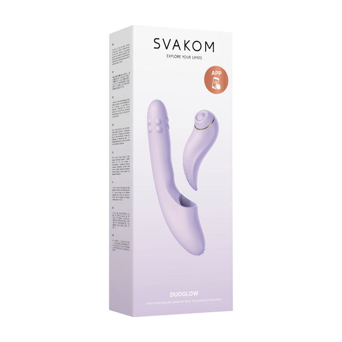 Svakom Duoglow Vibromasseur Vat Et Vient Avec App 19 cm