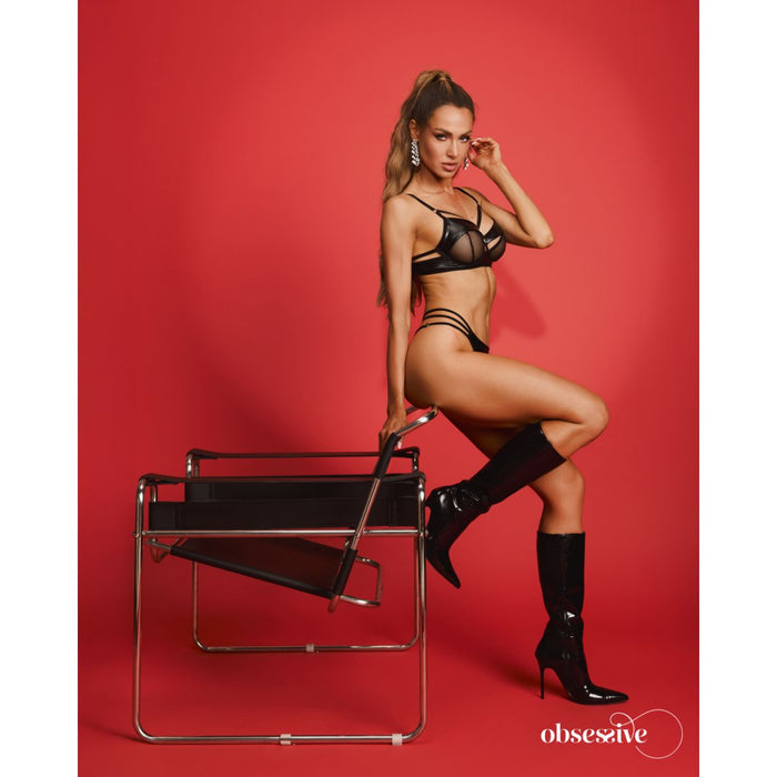 Obsessive Dominna Ensemble Lingerie 2 Pièces Noir