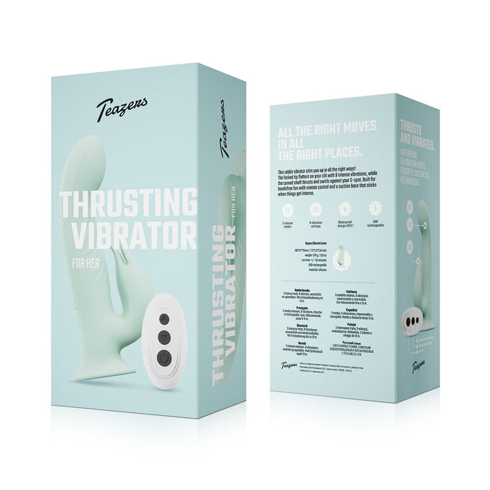 Teazers Vibromasseur Rabbit Rotatif Avec Télécommande 20 cm