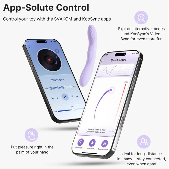 Svakom Selena Vibromasseur Chauffant Point G Avec App 21 cm