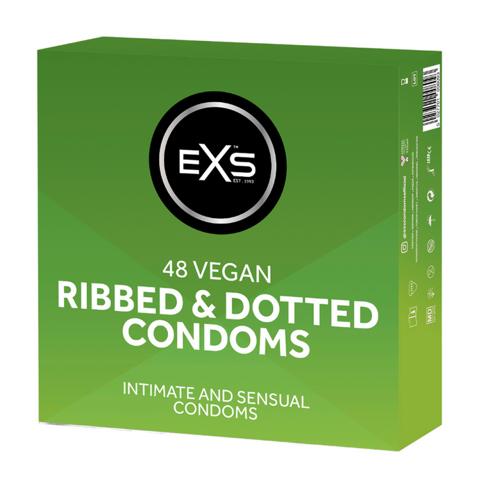 EXS Ribbed & Dotted Préservatifs 48 Pièces