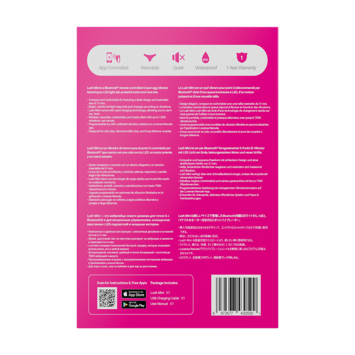 Lovense Lush Mini Oeuf Vibrant Avec App