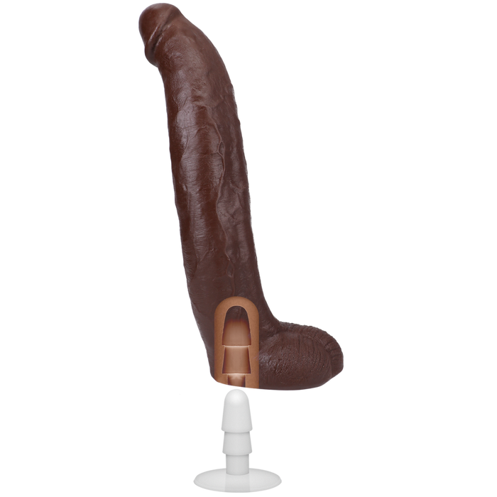 Brickzilla Realistic Ultraskyn Dildo 13 / 33 Cm Chocolate