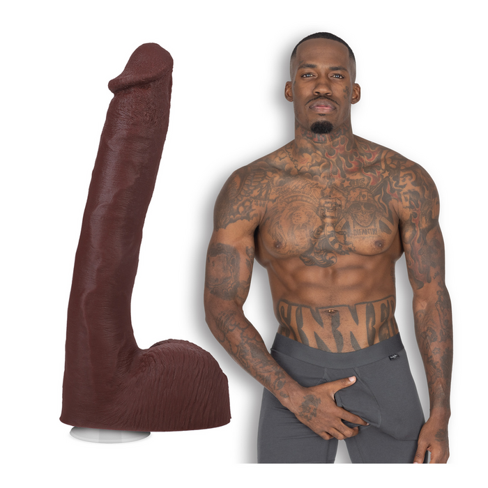 Pressure Realistic Ultraskyn Dildo 10 / 25 Cm Chocolate