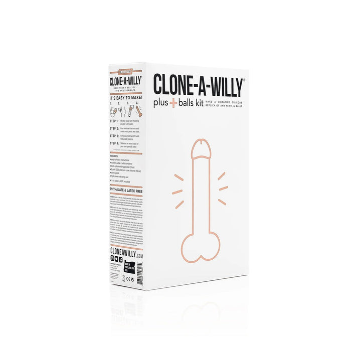 Clone-A-Willy Gode Avec Boules Kit Light Tone