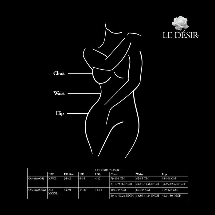Le Désir Bodystocking Noir En Dentelle à Col Halter