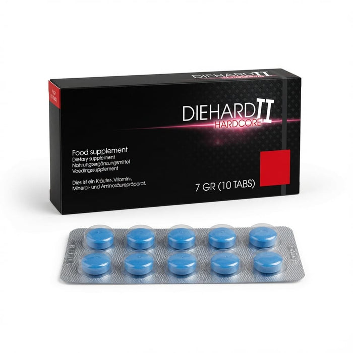 DieHard II Hardcore Comprimés Naturels Pour l'érection 10 Pièces