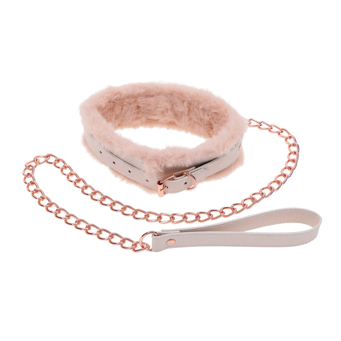 S&M Peaches ‘n CreaMe Fur Collier & Chaîne