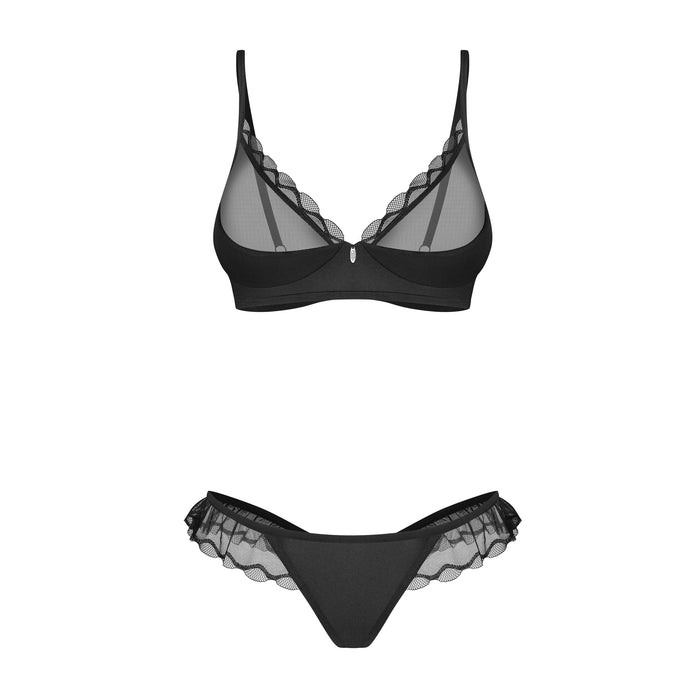 Obsessive Stelisa Ensemble Lingerie 2 Pièces Noir