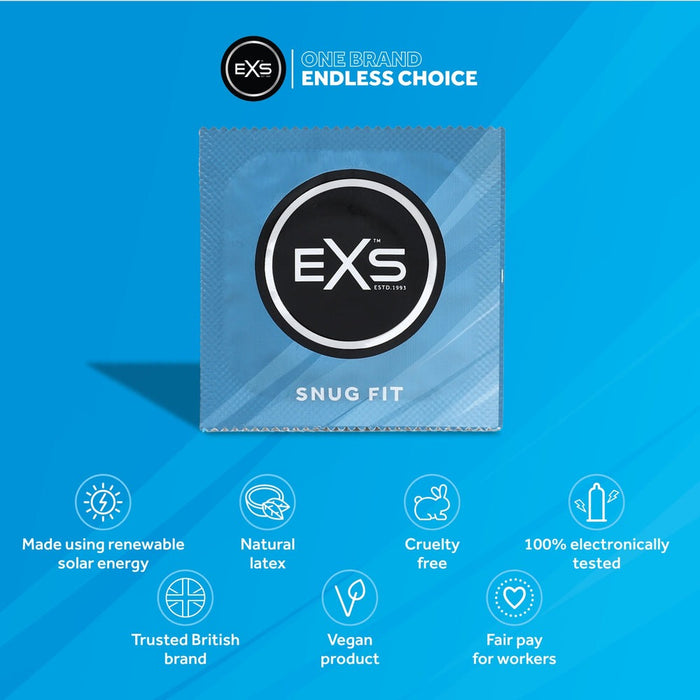 EXS Snug Fit Préservatifs 100 Pièces