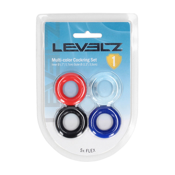 Levelz Multicolor Set De Anneaux Péniens