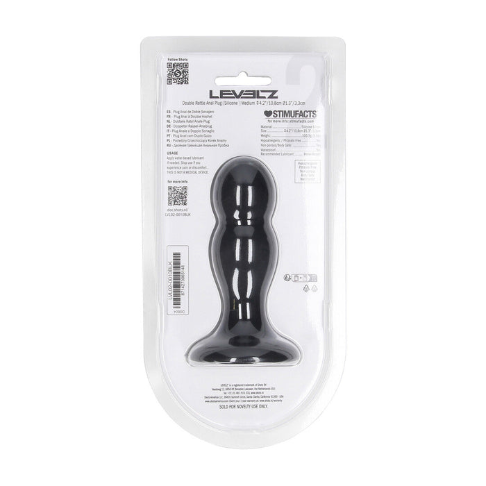 Levelz Double Rattle Buttplug 10,8 cm