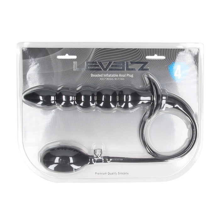 Levelz Beaded Anal Plug Gonflable 21 cm