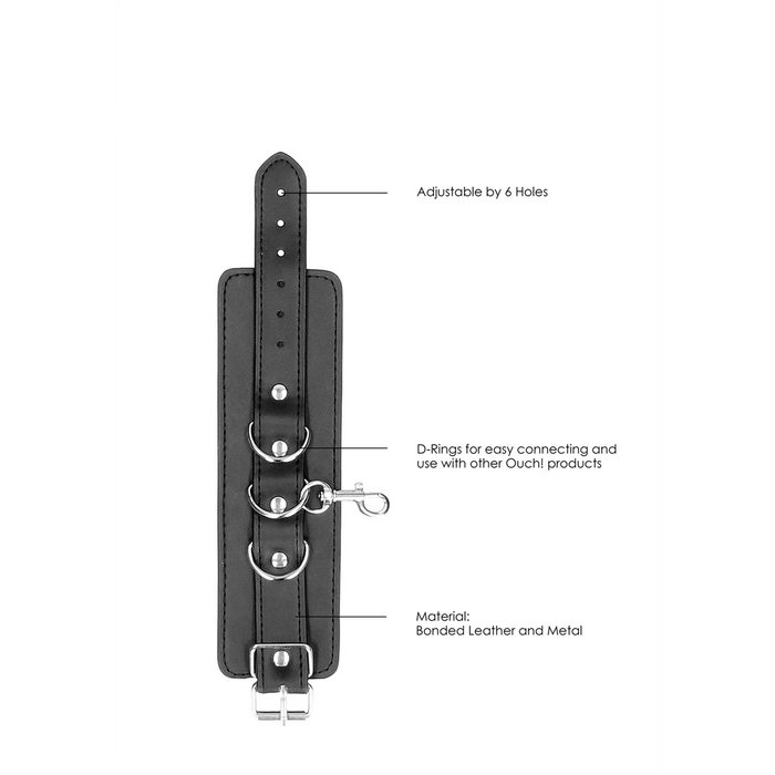 Ouch! Lederen Handboeien & Enkelboeien