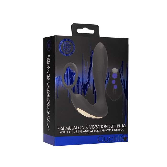 Ouch! E-stim Viberende Buttplug