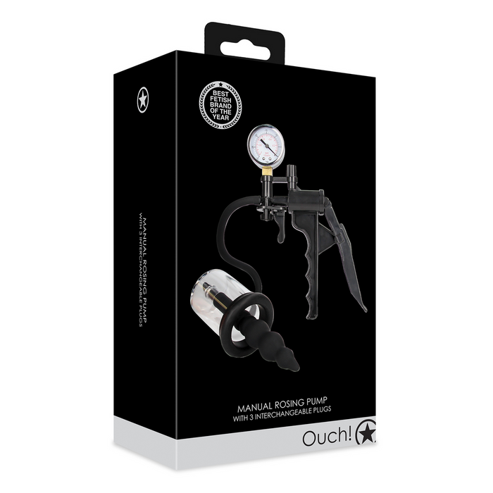 Ouch! Plug Anal Avec Pompe Manuelle 11 cm