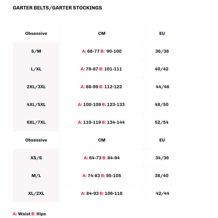 Obsessive Matildea Porte-Jarretelles Rouge