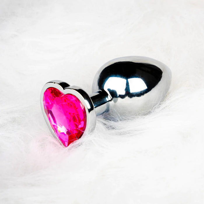 Ouch! Anal Plug En Métal Avec Cœur 7,1 cm