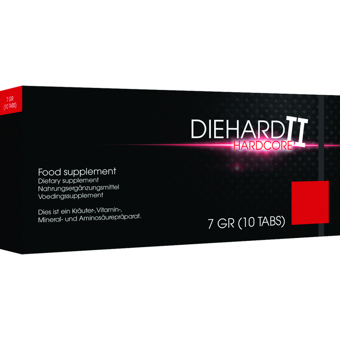 Diehard Ii Hardcore Stimulating Capsules 10 Pieces