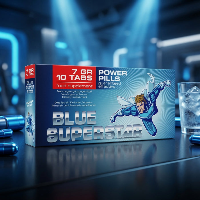 Blue Superstar Comprimés Naturels Pour l'érection 10 Pièces