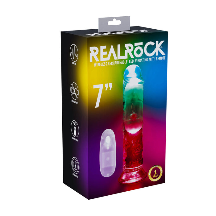 Realrock Led Glow Godemichet Vibrant 18 cm