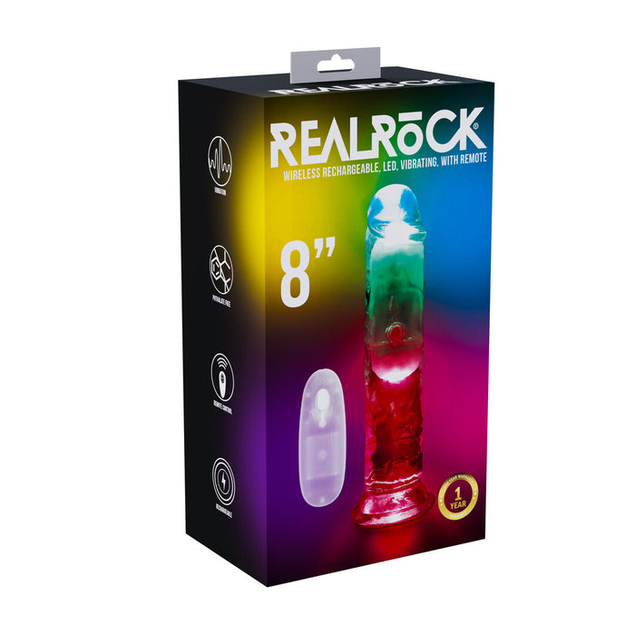 Realrock Led Glow Godemichet Vibrant 20 cm