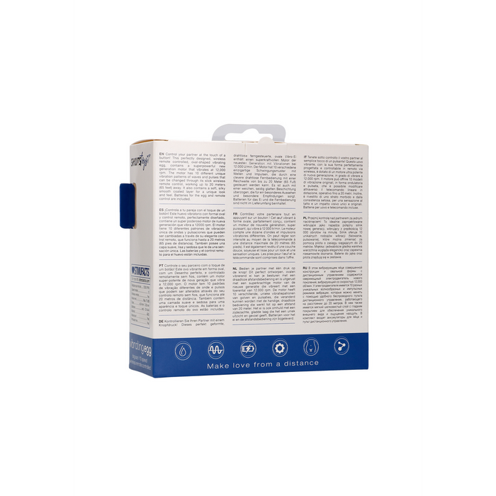 Vibrating Egg With 10 Speeds And Remote Control L Blue