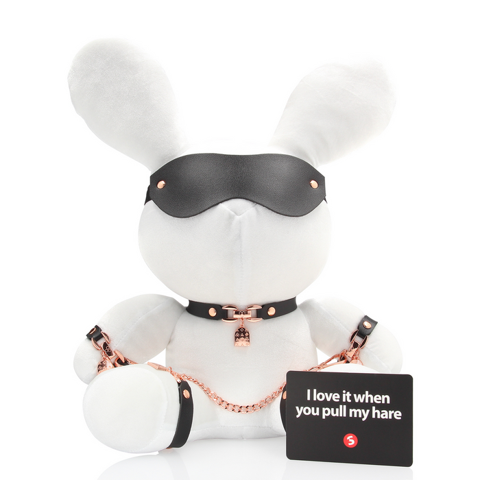 Rabbit Bondage Velvet Large White