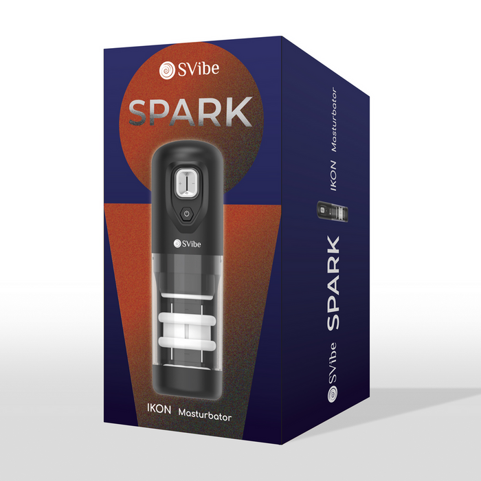 Ikon Spark Masturbador Con Movimiento De Empuje Y Rotación Transparente