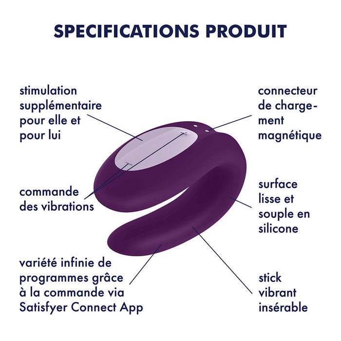 Satisfyer Double Joy Vibromasseur Pour Couples - Erotes.be
