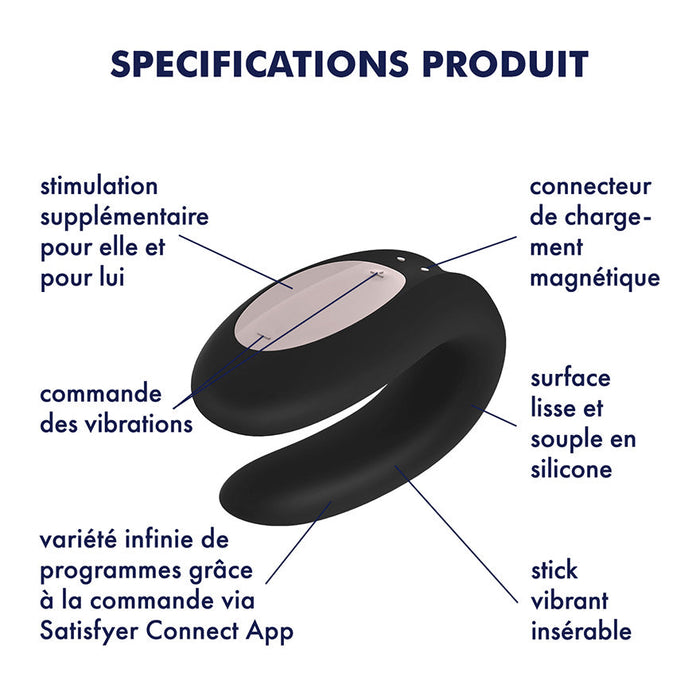 Satisfyer Double Joy Vibromasseur Pour Couples - Erotes.be