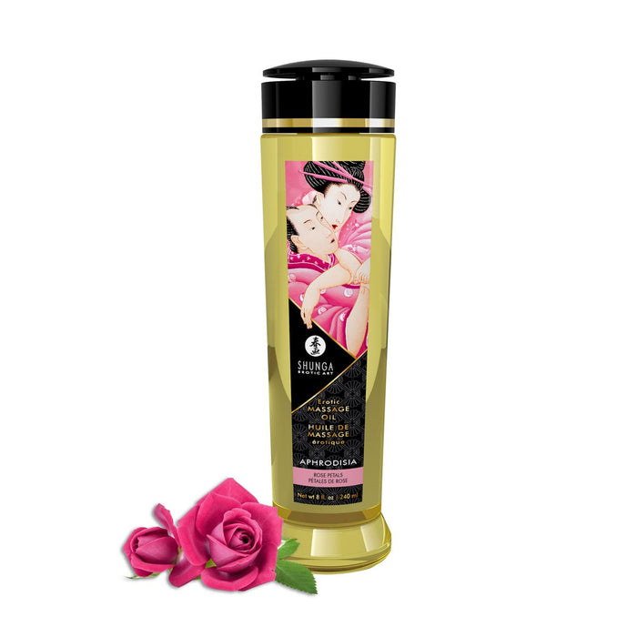 Shunga Huile De Massage Aphrodisia Rose Petals 240 ml