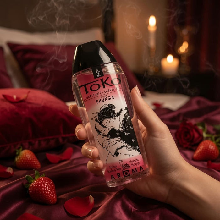 Shunga Toko Lubrifiant Comestible Fraise 165 ml